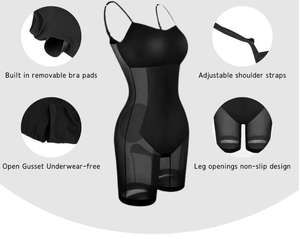 ชุดเดรสเข้ารูป2-in-1สำหรับผู้หญิงชุดกระชับสัดส่วนชุดบอดี้สูทยกก้นเอวหน้าท้องแบบใหม่ - Product Image 4