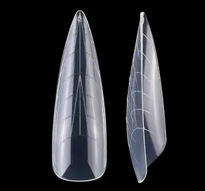 120个水晶延伸指甲形式全盖假指甲模具刻度提示凝胶丙烯酸材料模型设计手指