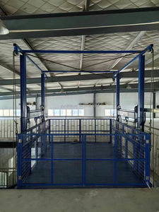 Plataforma Elevadora de Carga con Riel de Guía Vertical Hidráulico Industrial - Product Image 4