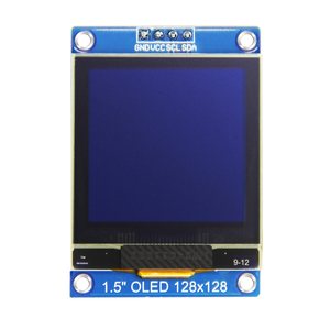 1,5 Zoll 4-poliges OLED-Display 128*128 Auflösung IIC-Schnitts telle SH1107 Treiber OLED-Modul Weiße Farbe - Product Image 2