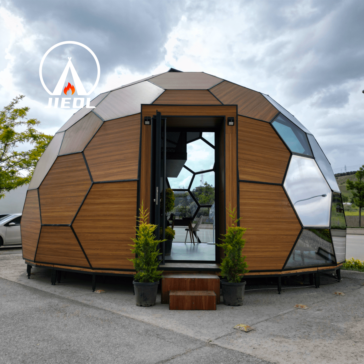 Luxury Geodesic Dome Wood Customizable Hotel Tents