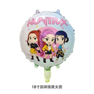 Ballons en aluminium K-pop Demon Hunters pour les décorations <span class=keywords><strong>de</strong></span> fête d'<span class=keywords><strong>anniversaire</strong></span> des enfants, thème anime, célébration, globos d'air - Product Image 5