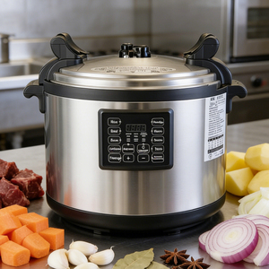 Cuisinière à pression électrique professionnelle en acier inoxydable <span class=keywords><strong>de</strong></span> 15 L pour usage commercial et hôtelier, grande marmite intelligente multifonctionnelle - Product Image 1
