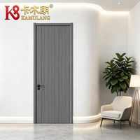 Portes intérieures modernes en bois massif composite MDF mélaminé polymère, isolation acoustique, construction durable, pour salon et hôpital