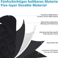 Organisateur de stockage robuste de qualité militaire pour camionnettes Oxford barrière pour animaux de compagnie à dégagement rapide maille absorbant les chocs antidérapant