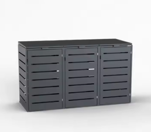 Large Capacity Garden Triple Door Galvanized Steel Garbage <strong>Bin</strong> <strong>Cover</strong> Box Customize Rubbish <strong>Bin</strong> <strong>Cover</strong> - Product Image 5