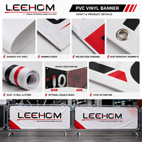 Bannière en vinyle PVC imprimée HD personnalisée résistante aux intempéries pour commande en gros, idéale pour la signalisation de stand de la Foire aux Matériaux, des Outils et des Fournitures de Construction