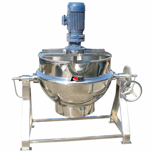 50L-1000L Fruits Confiture Chili Sauces Gainé Multi Cuiseur Bouilloire Électrique En Acier Inoxydable Avec Agitateur Avec Mélangeur - Product Image 4