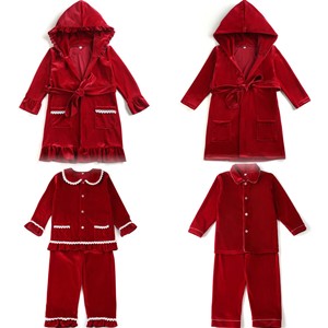 RTS personnalisé enfants à capuche noël Robe <span class=keywords><strong>de</strong></span> bain frère correspondant maillot <span class=keywords><strong>de</strong></span> bain rouge velours bébé garçon fille <span class=keywords><strong>chemise</strong></span> <span class=keywords><strong>de</strong></span> <span class=keywords><strong>nuit</strong></span> 2025 - Product Image 1