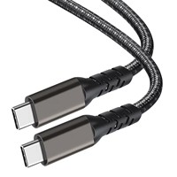 Cable USB C a USB C, Tipo-C 100W 20G, Cable de Carga Rápida y Transferencia de Datos para iPhone Serie 17, Galaxy, iPad Mini 6 y Más