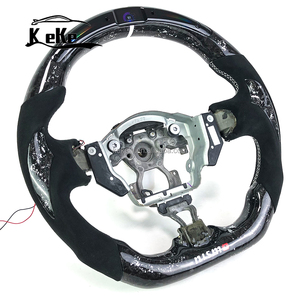 <span class=keywords><strong>Volante</strong></span> <span class=keywords><strong>Deportivo</strong></span> de Fibra de Carbono Forjado Plateado con LED Personalizado de Alto Rendimiento para Nissan 350Z 370Z Z33 Z34 <span class=keywords><strong>Nismo</strong></span> G35 - Product Image 3