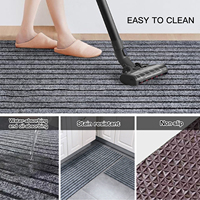 Karpet Keset Pintu Ukuran Khusus Bahan Polyester Alas TPR Anti Selip Tahan Air Keset Pintu Luar Ruangan Ramah Hewan Peliharaan Grosir OEM