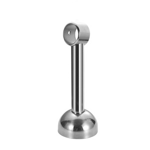 Stainless Steel Clothes Rod Flange Seat Round Head 25mm Wall Mounted Durable Minimalist Design - Product Image 4