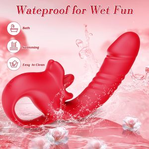 Vibrateur en silicone Bestco pour clitoris, point G, mamelons et langue, 10 modes, stimulateur de clitoris, jouet sexy pour femmes - Product Image 6
