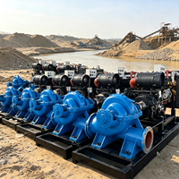 Pompe centrifuge horizontale multi-étages pour boues, pour l'exploitation minière, le dragage et l'extraction d'or, avec démarrage automatique ATS et groupe électrogène diesel super silencieux