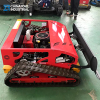 Tondeuse à chenilles télécommandée avec lame à neige - Lame en acier au manganèse robuste pour le déneigement des terrains de golf et des vergers