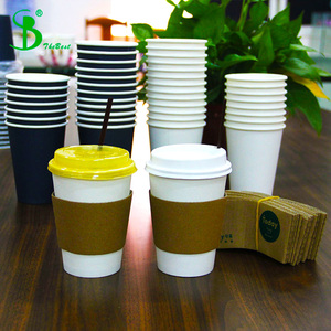 china personalizados logo vasos 16oz de <span class=keywords><strong>cafe</strong></span> con tapa fiesta desechables - Product Image 2