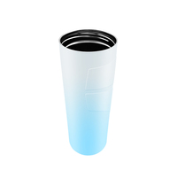 Accessoires de cocktail en acier inoxydable Shaker à cocktail isolé en acier inoxydable-18/8 outils de bar avec couvercle étanche
