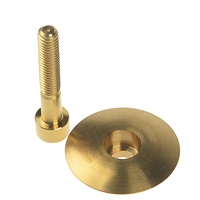 Harga Pabrik Stem Headset 1-1/8 inci Ti Top Cap Cover Fork & Baut Titanium M6x35mm Set Stem untuk Sepeda Gunung MTB