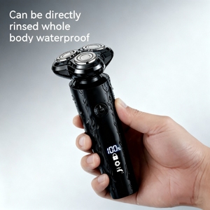 Rechargeable Electric <b>Shaver</b> IPX7 Waterproof Triple Blade 3D Rotary Electric <b>Shaver</b> for Men Household Hotel Use - Product Image 5