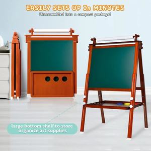 ไม้ปรับสองด้านหลายฟังก์ชั่นแม่เหล็กไม้การศึกษากระดานวาดภาพของเล่น - Product Image 5