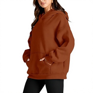Sweat-shirts à capuche personnalisés de haute qualité pour femmes, streetwear d'hiver, pull respirant, logo brodé écologique, vierge - Product Image 6