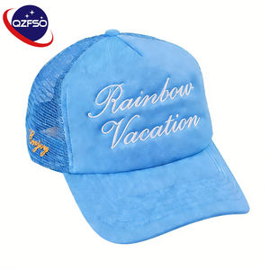 Gorra de béisbol deportiva QZFSO personalizada de algodón para hombre, gorra de 5 paneles con bordado, gorra trucker para el sol. - Product Image 1