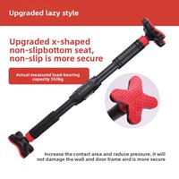 Barre de traction murale simple pour fitness à domicile, équipement robuste à charge super élevée, longueur réglable, sans perçage, utilisation intérieure