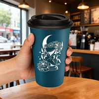 Promotion Usine : Ensemble de Tasses à Thé en Céramique Porcelaine, Cadeau de Voyage Personnalisé, Tortue de Mer, Écologique, Réutilisable, Sûr pour les Aliments, 301-400ml