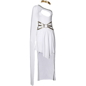 Costume da Dea Greca Sexy Monospalla per Adulti, Abito da <span class=keywords><strong>Cleopatra</strong></span> per Halloween, Festa a Tema Antico Egitto, Spettacolo Teatrale - Product Image 4