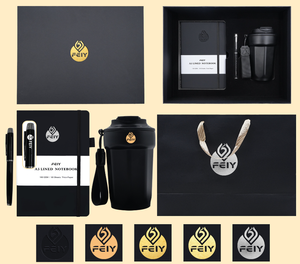 Personalizzato Logo <span class=keywords><strong>uomo</strong></span> d'affari/donna Set regalo rosso nero tazza di caffè penna taccuino per il giorno del papà di natale di ritorno a scuola del nuovo anno - Product Image 3