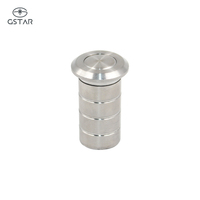 Goujons de porte en acier inoxydable de 12 mm et 15 mm de diamètre, résistants au feu, anti-poussière, avec douille de frappe