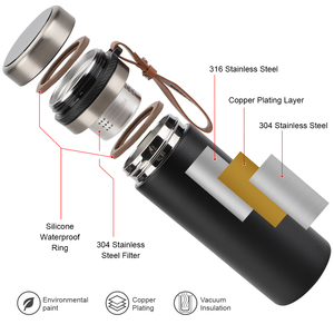 带发光二极管温度显示的智能水瓶双壁不锈钢真空隔热保温瓶带茶叶过滤器 - Product Image 6