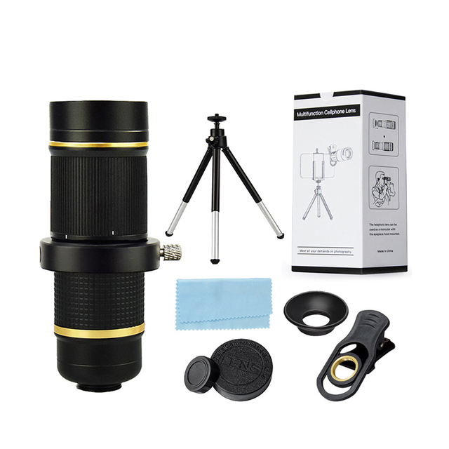 Professional Super Phone Telephoto Telescopic AF Camera Zoom Lens Kit with Metal for Travel Sports Concert