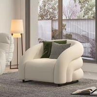 Fauteuil en velours de style nord-européen et américain, moderne, en tissu granulaire, pour salon domestique