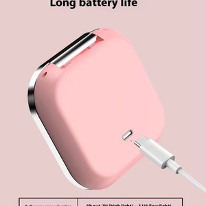 Espejo Cosmético LED de Bolsillo Recargable de Doble Cara con Aumento 3X, Diseño Plegable para Viaje, Precio Competitivo, Empaquetado en Caja de Maquillaje - Product Image 2