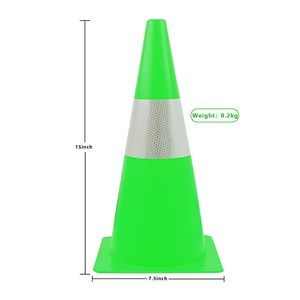 Cônes de signalisation routière CITICITY de 15 pouces / 12 pouces avec colliers réfléchissants, cônes de stationnement, cônes d'entraînement de football pour parking - Product Image 5