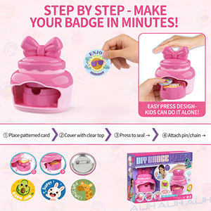 AiJH - Kit de Máquina para Hacer Botones y Colgantes de Mariposa 2 en 1, Juego de Manualidades para Niñas - Product Image 3