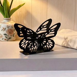 Metal holle servet houders voor keuken, diner, bruiloft, papieren tissue dispenser, vlinder servet houder voor tafel - Product Image 2