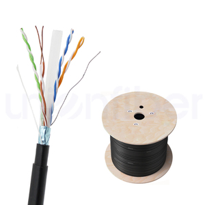 كابل شبكة Cat6 عالي السرعة 305 متر 23AWG نحاس نقي UTP SFTP للاستخدام الداخلي والخارجي LSZH مملوء بالجل 550 ميجاهرتز لفة كابل شبكة LAN - Product Image 1
