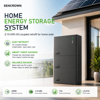Système de stockage d'énergie domestique avec batterie LiFePO4 51,2 V 10 kWh et onduleur hybride pour l'énergie solaire domestique