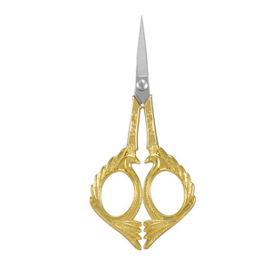Tijeras portátiles de costura de acero inoxidable dorado, corte de hilo de bordado, tijeras de artesanía de oro - Product Image 1