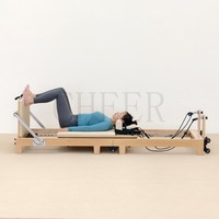 Machine de Pilates pliable en bois de chêne, équipement d'entraînement Pilates pour le renforcement du tronc, pour la maison, la salle de sport, le studio, fabricant, fournisseur