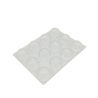Boîte PET transparente insérer des plateaux de chocolat truffe