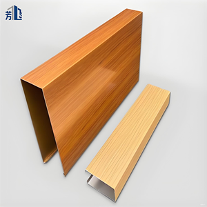 Tubo Cuadrado en Forma de U de Aluminio Resistente al Agua y al Humo, Disponible en Stock, para Entrada de Villa, <span class=keywords><strong>Garaje</strong></span> y Cobertizo - Product Image 2