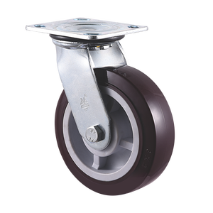 VIMA Industrial Red 4 Zoll schwenkbares Brems rad und Rolle 360 Umdrehung PU und PP Trolley Radwagen Nachlauf Hoch leistungs gießer - Product Image 4