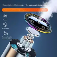 Diffuseur de parfum pour voiture en métal avec parfum longue durée, élimination des odeurs et rafraîchissement, capacité de 180 ml