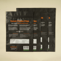 Sachets d'emballage alimentaire en plastique BOPP/VMPET/PE souples pour frites de patate douce et chips de pommes de terre, 1LB 2LB, thermoscellables, impression par gravure, résistants à l'humidité