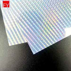 Autocollant holographique en vinyle a4 transparent pour imprimante à jet d'encre, de haute qualité