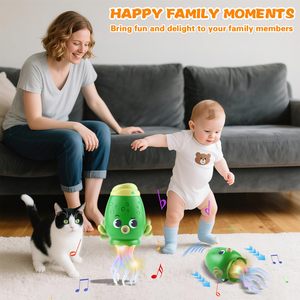 Tempo di pancia giocattolo magico danza musica gattonante giocattoli per bambini 3-8 anni ragazzo ragazza regali di compleanno interattivi Relax per scrivania da ufficio - Product Image 4